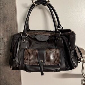 Tod's Black and Brown Leather Women's Bag